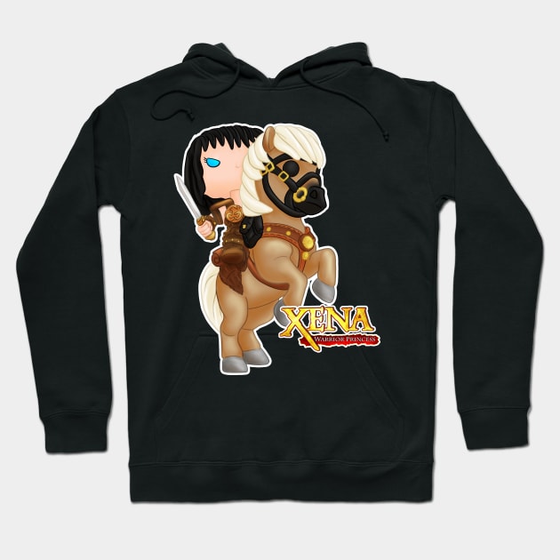 Xena on Argo Hoodie by DreamsOfPop